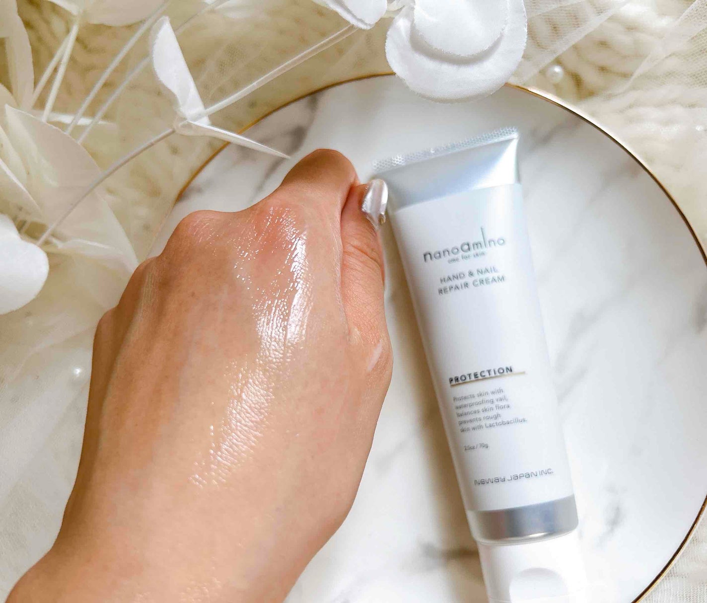 ハンド&ネイル リペア クリーム プロテクション/ナノアミノ/ネイルオイル・トリートメントを使ったクチコミ(7枚目)