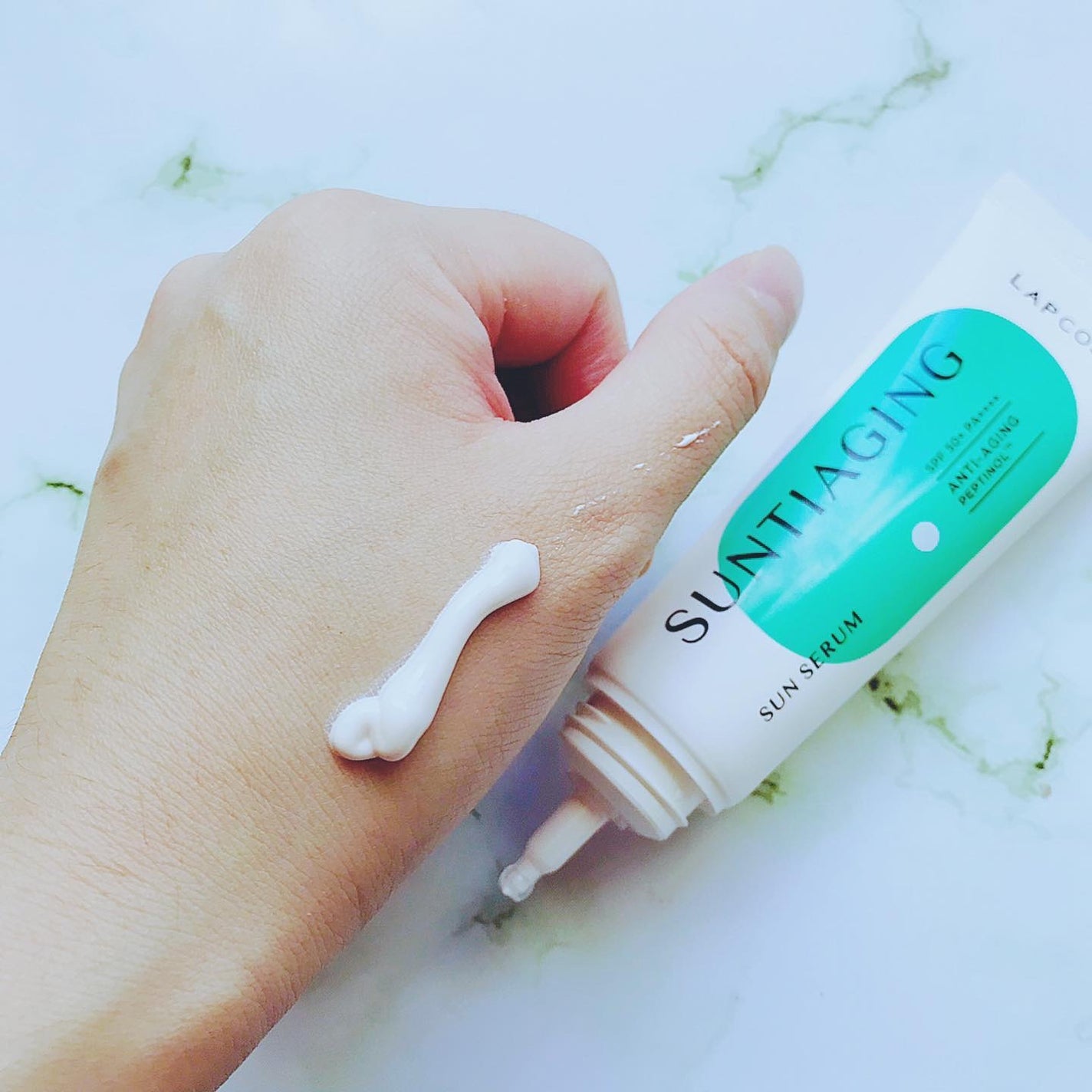 サンティエイジングゴルフサンセラム/ラプコス/日焼け止めミルクを使ったクチコミ(3枚目)