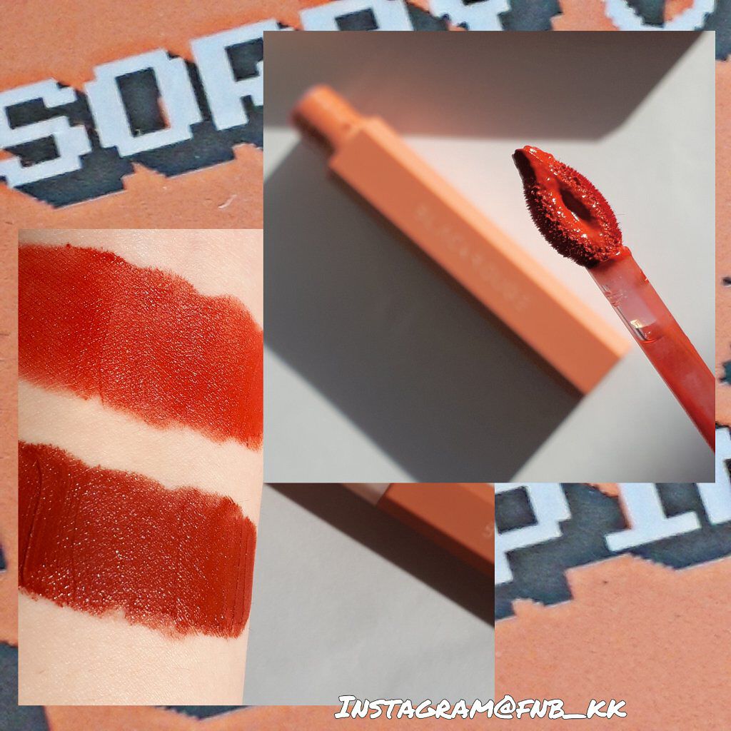 ハーフアンドハーフウォーターベルベットティント/BLACK ROUGE/リップティントを使ったクチコミ(3枚目)