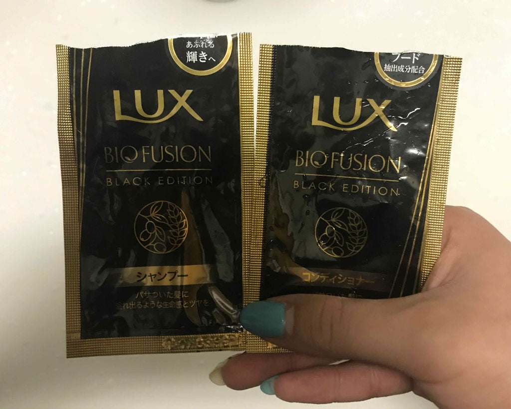 バイオフュージョン ブラックエディション/LUX/市販シャンプーを使ったクチコミ(1枚目)