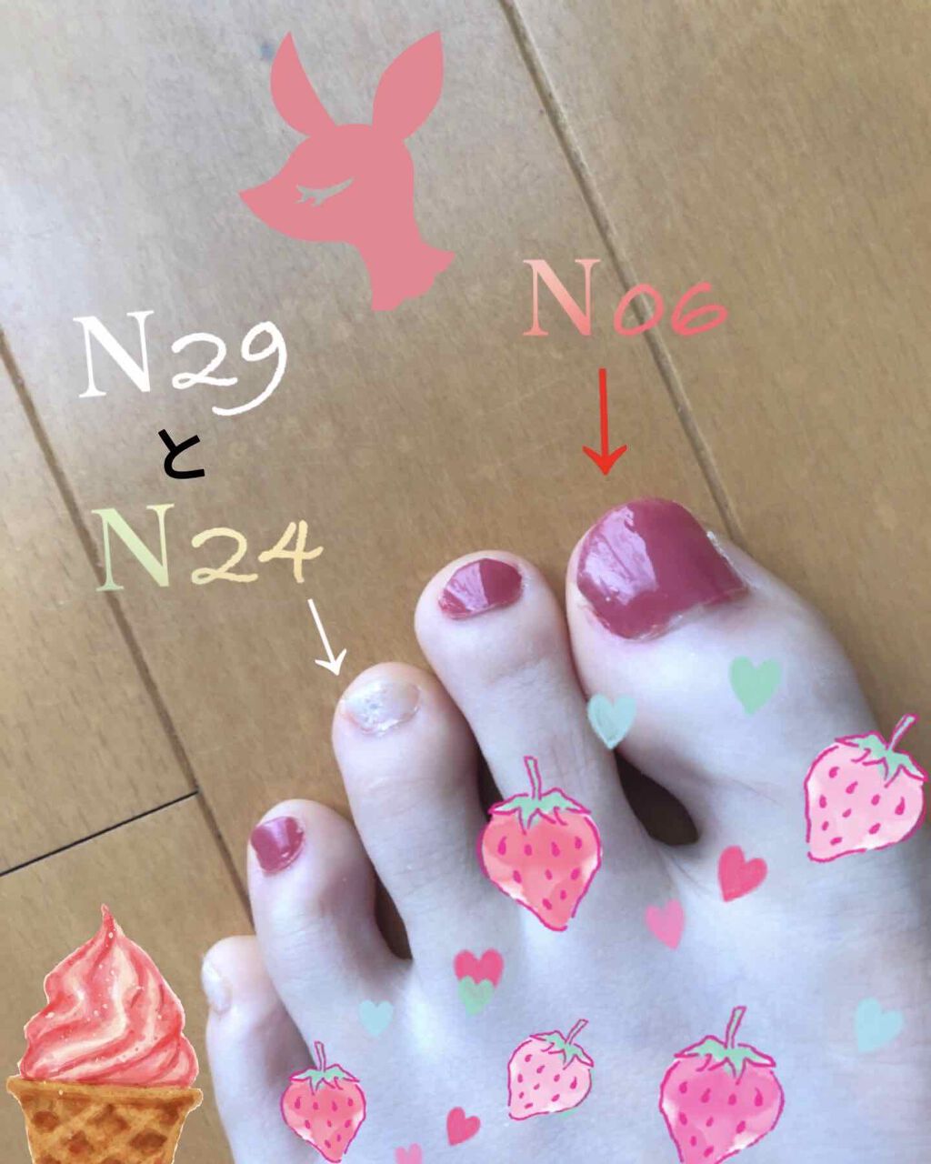 カラフルネイルズ/キャンメイク/マニキュアを使ったクチコミ（2枚目）