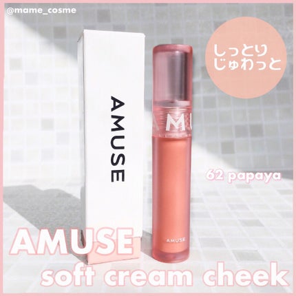 ソフトクリームチーク/AMUSE/リキッドチークを使ったクチコミ(1枚目)
