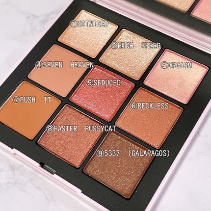 オーガズムライジング アイシャドーパレット/NARS/アイシャドウパレットを使ったクチコミ(2枚目)