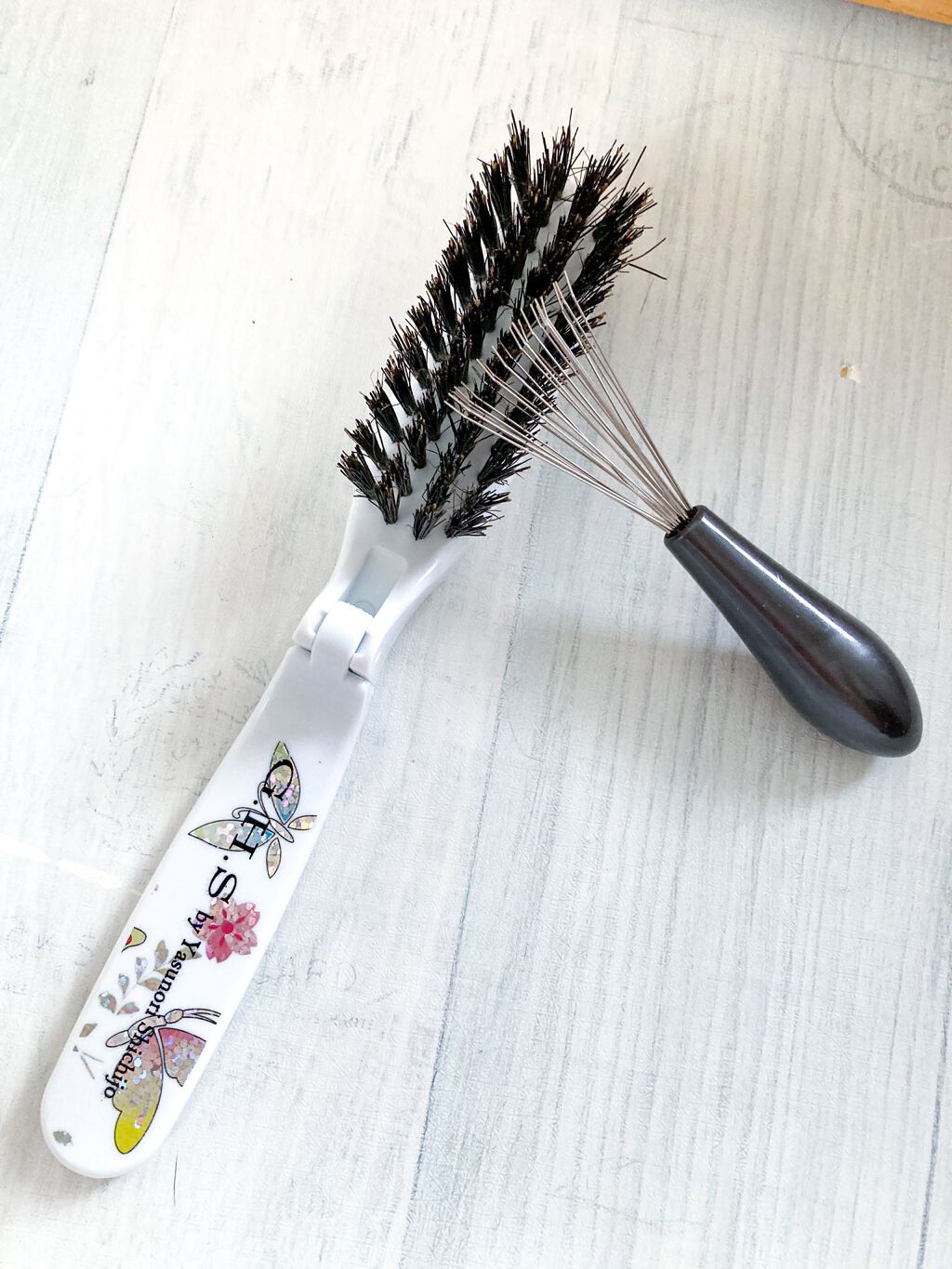 G.H.S 折たたみブラシ獣毛 GH-107/G.H.S/ヘアブラシを使ったクチコミ（3枚目）