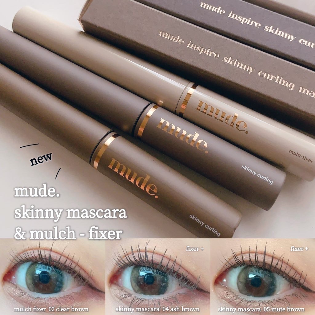 インスパイアスキニーカーリングマスカラ/mude/マスカラを使ったクチコミ（1枚目）