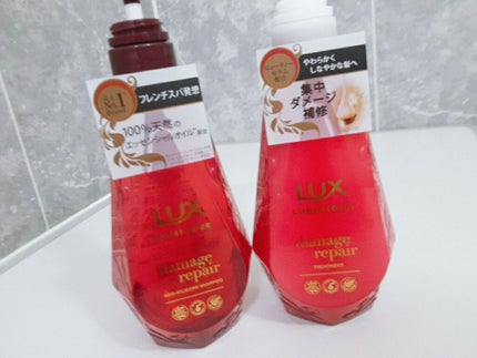 LUX ルミニーク ダメージリペア シャンプー/トリートメントのクチコミ「8度目の当選ありがとうございます🙇♀️🙇♀️
最近のオススメシャンプー.。o○
2週間ぐら.....」(2枚目)