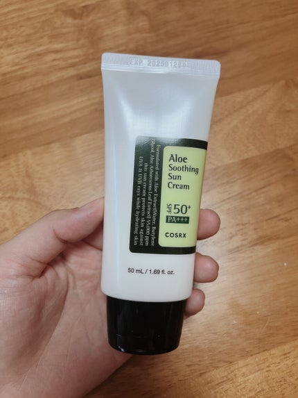 アロエスージングUVクリーム SPF50+ PA+++/COSRX/日焼け止めクリームを使ったクチコミ(3枚目)