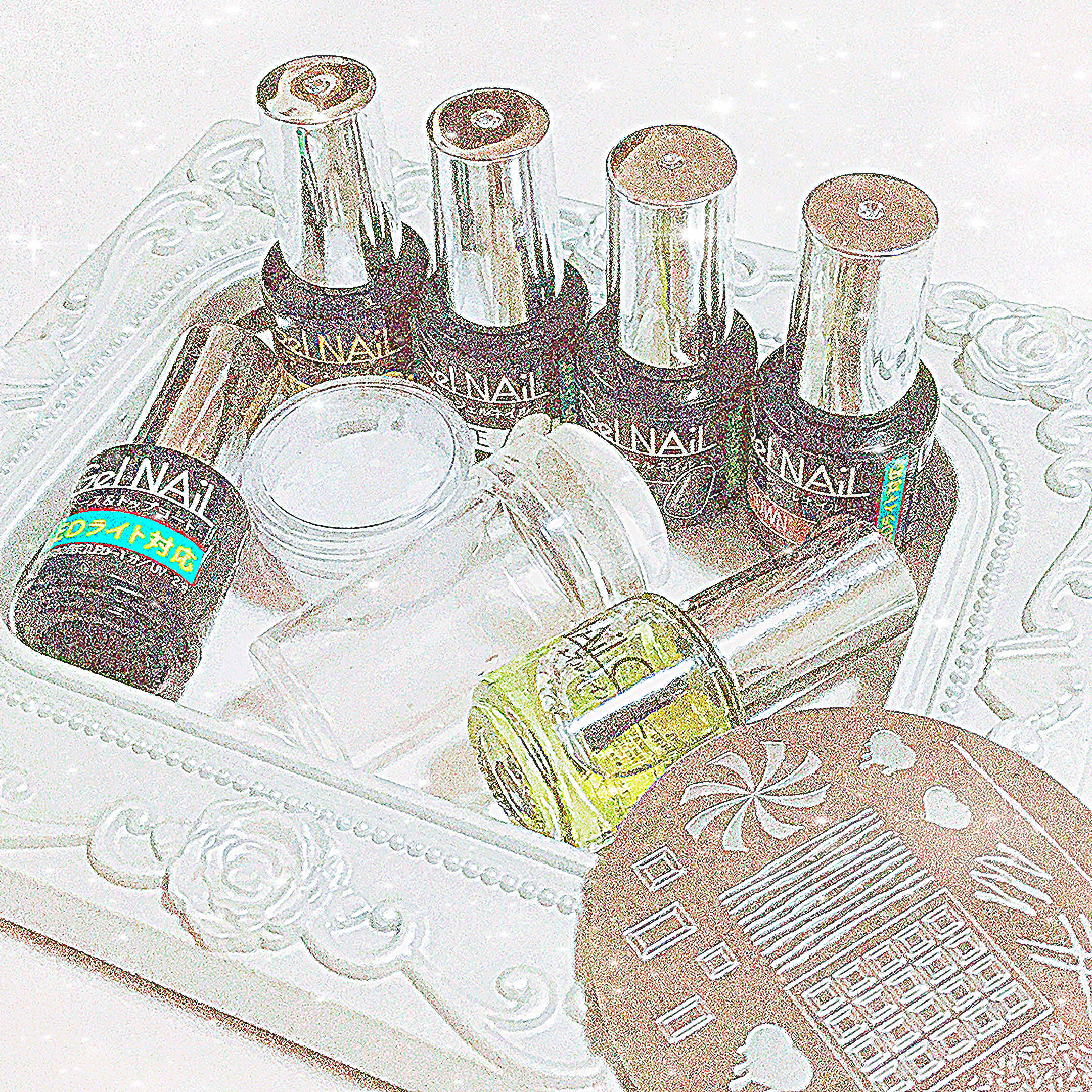 ジェルネイル（ライト対応）/セリア/ジェルネイルを使ったクチコミ（3枚目）