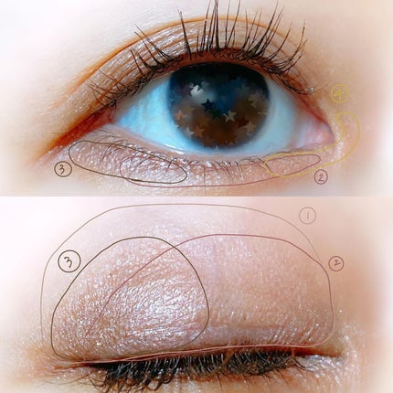 UR GLAM BLOOMING EYE COLOR PALETTE/U R GLAM/アイシャドウパレットを使ったクチコミ(4枚目)