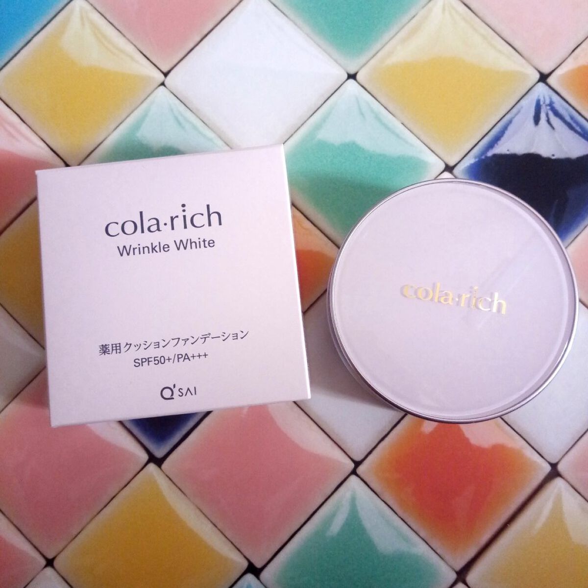 リンクルホワイトクッションファンデーション/コラリッチ/クッションファンデーションを使ったクチコミ(1枚目)