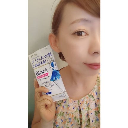 メイクの上からリフレッシュシート/ビオレ/フェイスシートを使ったクチコミ(3枚目)