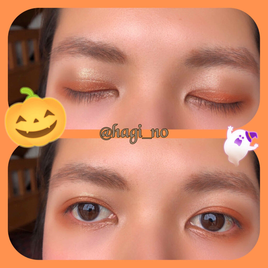 オーガニックデュオシャドー 05 シャンパンオレンジ/アクア・アクア/アイシャドウパレットを使ったクチコミ（3枚目）