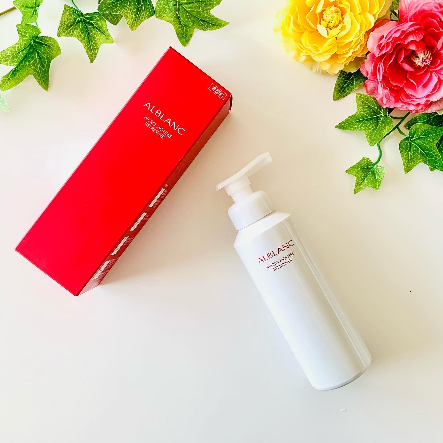 マイクロムース リフレッシャー/ALBLANC/泡洗顔を使ったクチコミ（1枚目）