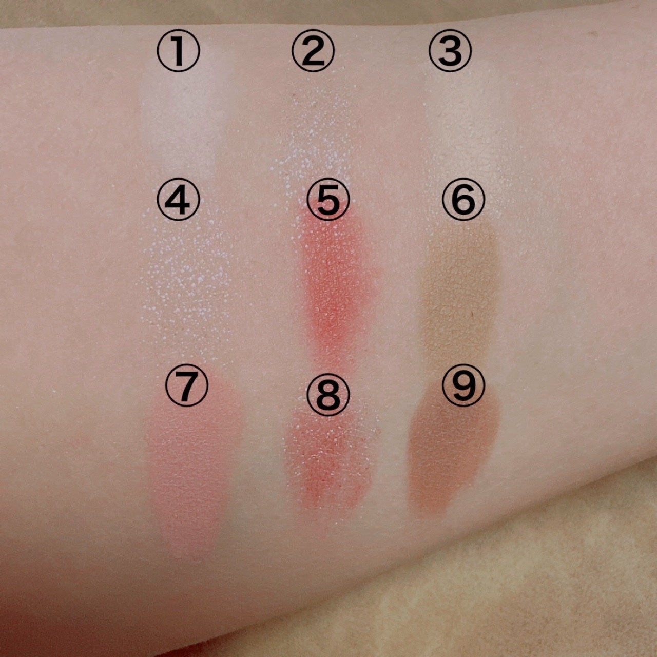 干支シリーズ卯年9色アイシャドウパレット/COLORKEY/アイシャドウパレットを使ったクチコミ(3枚目)