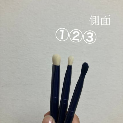 SIXPLUS 魅惑のネイビー・ブルー アイメイクブラシ 7本セット/SIXPLUS/その他を使ったクチコミ(4枚目)