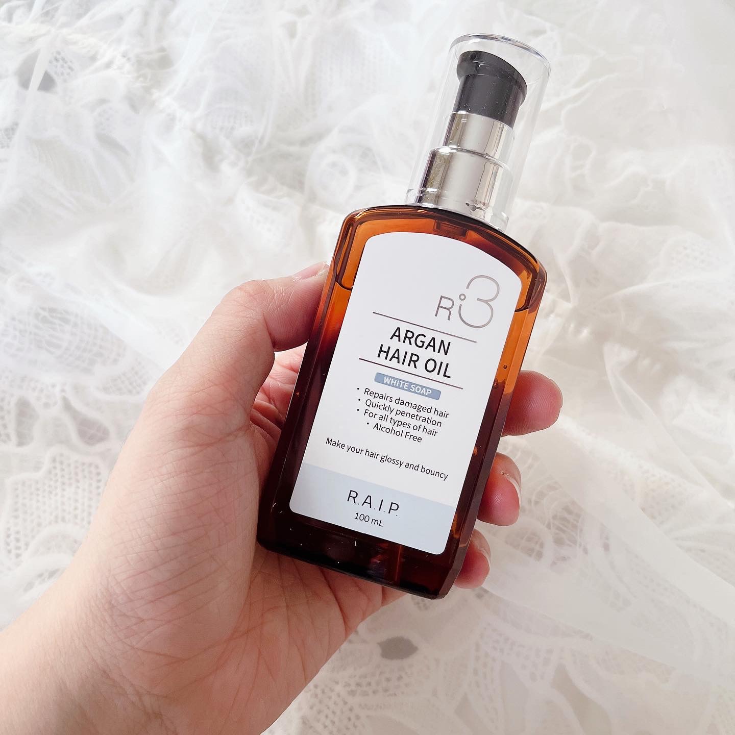 ライプ R3 アルガン ヘアオイル/RAIP/ヘアオイルを使ったクチコミ（2枚目）