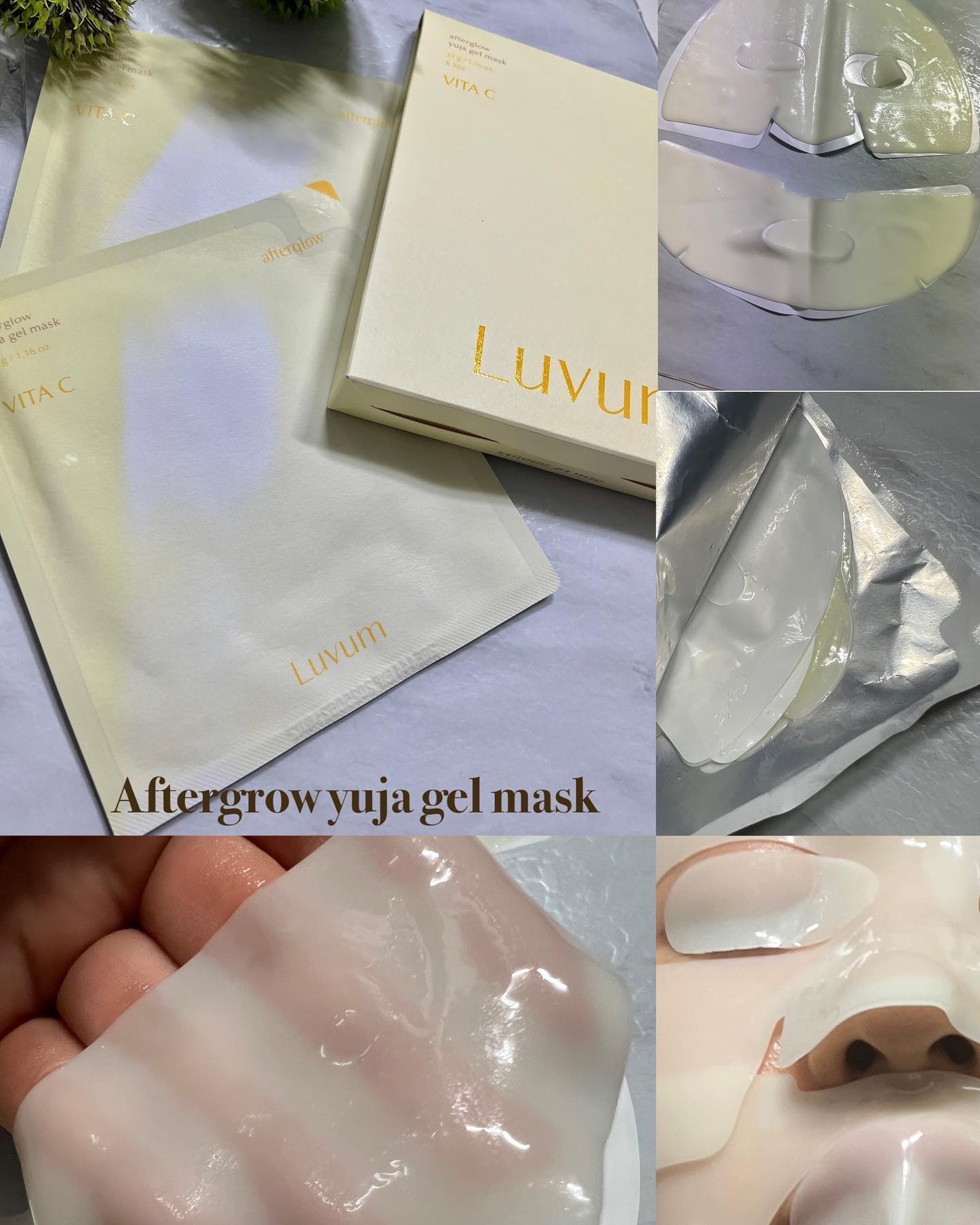 ラビューム アフターグロウ ゆずゲルマスク/Luvum/シートマスク・パックを使ったクチコミ(2枚目)