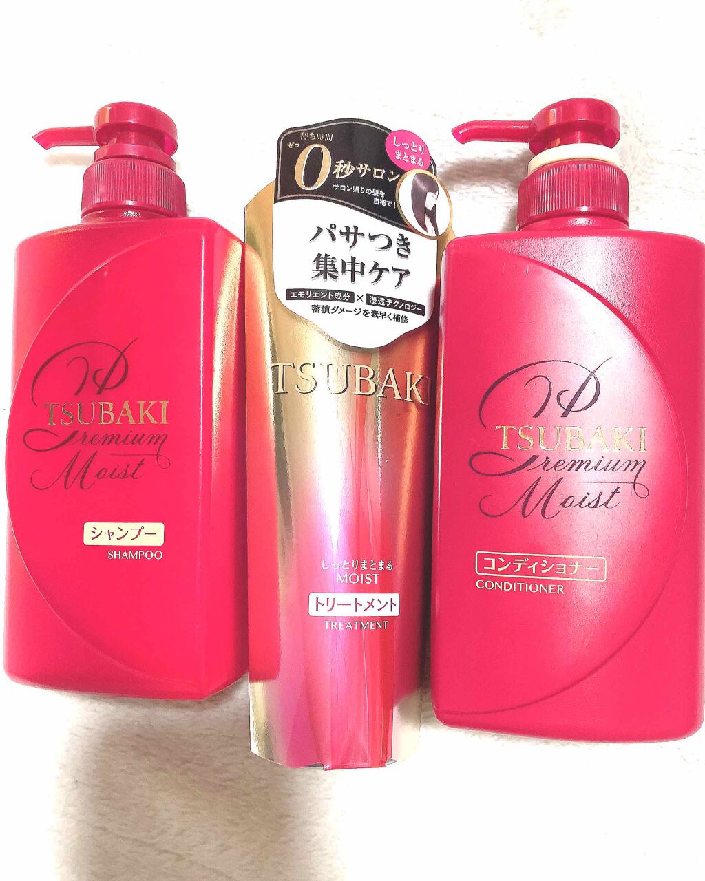 プレミアムモイスト シャンプー／ヘアコンディショナー/TSUBAKI/市販シャンプーを使ったクチコミ（1枚目）