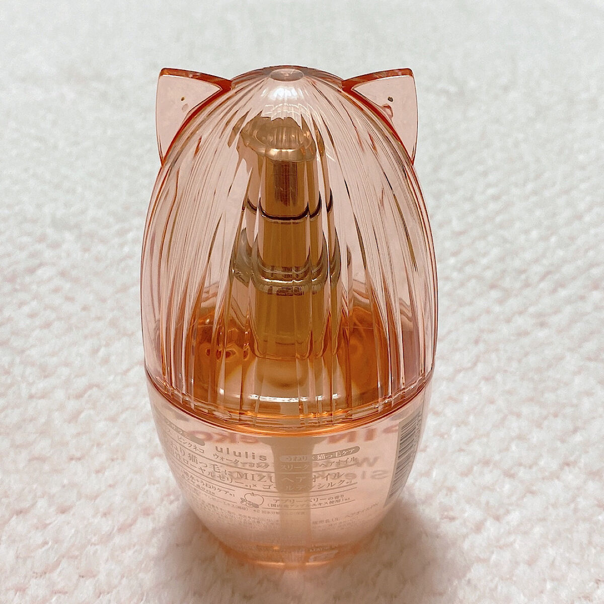 ウルリス ピンクネコ  ウォーターコンク スリーク ヘアオイル/ululis/ヘアオイルを使ったクチコミ（2枚目）