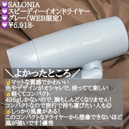 スピーディーイオンドライヤー/SALONIA/ドライヤーを使ったクチコミ(3枚目)