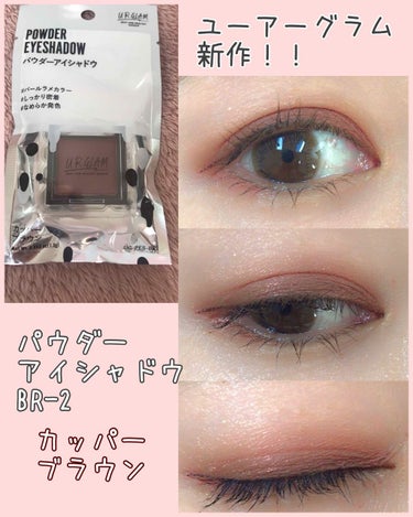 UR GLAM　POWDER EYESHADOW カッパーブラウン〈パールラメ〉/U R GLAM/シングルアイシャドウを使ったクチコミ（1枚目）