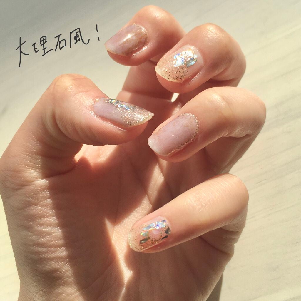 ネイルシール/Qoo10/ネイルシールを使ったクチコミ(3枚目)