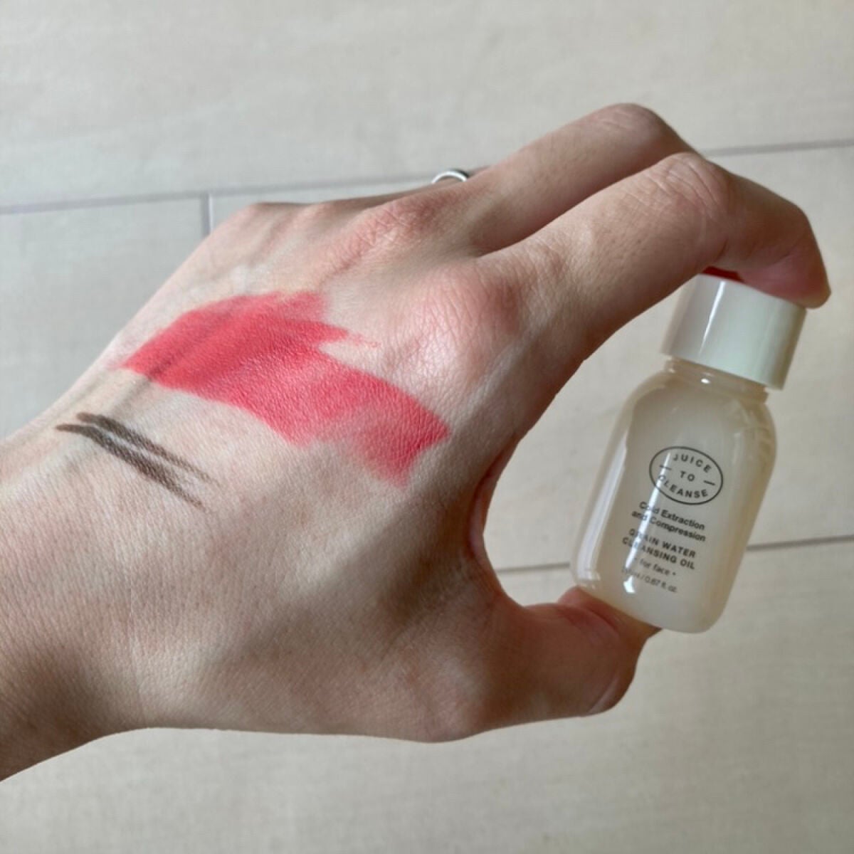 ウォーターウォッシュバーム/JUICE TO CLEANSE/スクラブ・ゴマージュを使ったクチコミ(3枚目)