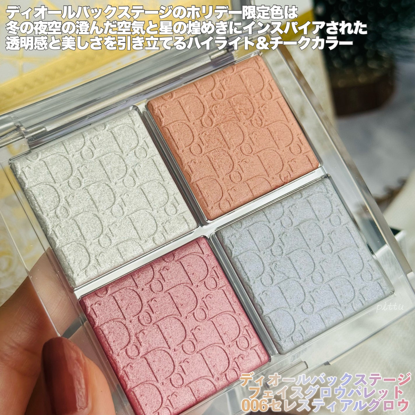 ディオール バックステージ フェイス グロウ パレット/Dior/ハイライトを使ったクチコミ(2枚目)