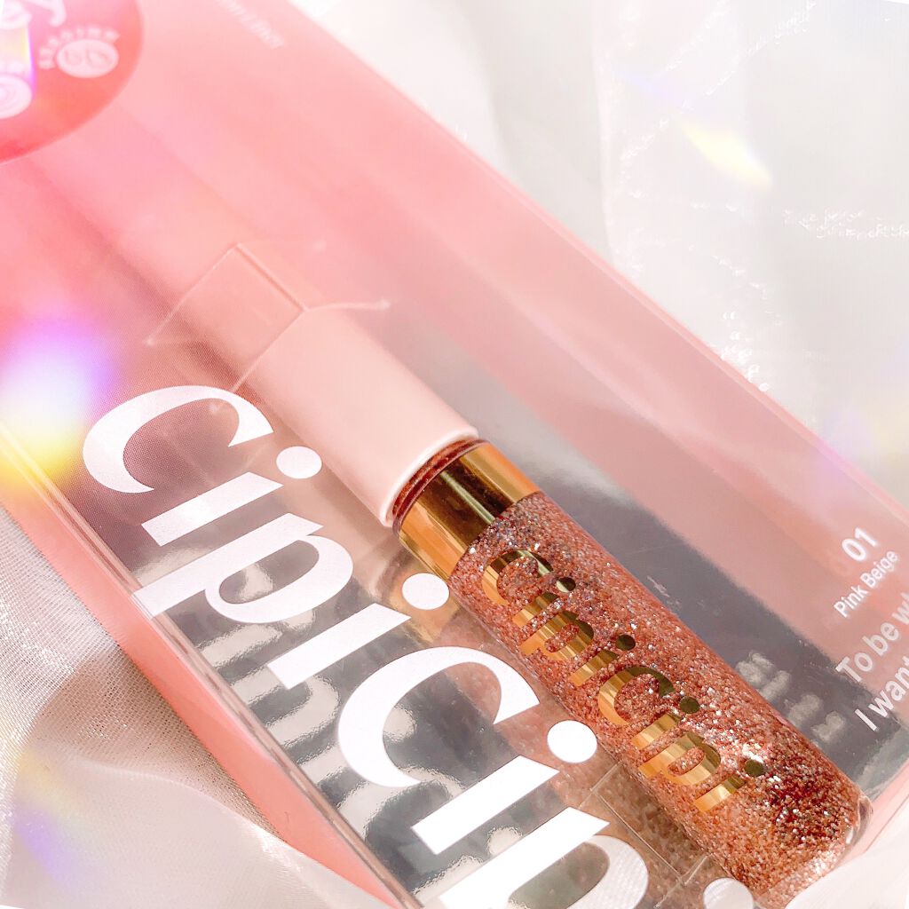 グリッターイルミネーションライナー 01 ピンクベージュ/CipiCipi/リキッドアイライナーを使ったクチコミ（2枚目）
