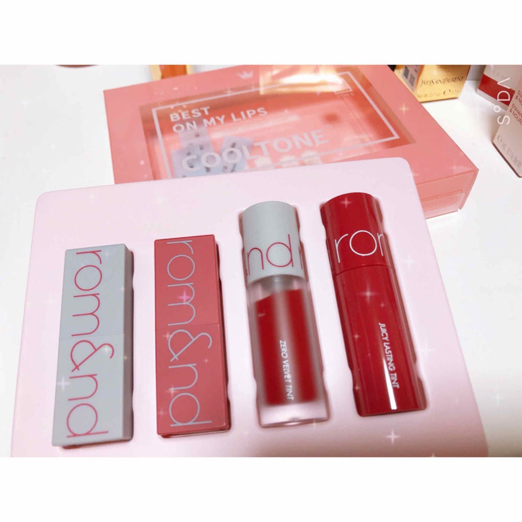 ジューシーラスティングティント/rom&nd/リップティントを使ったクチコミ(2枚目)
