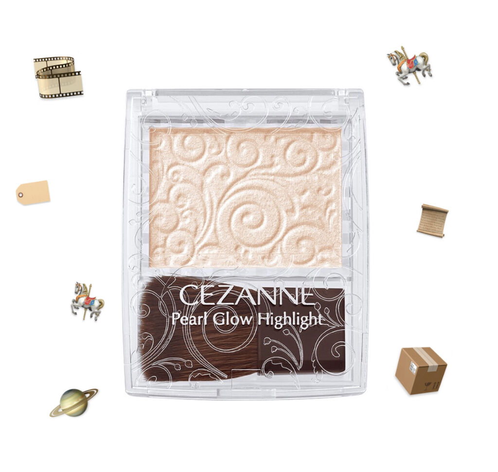 パールグロウハイライト/CEZANNE/パウダーハイライトを使ったクチコミ（1枚目）