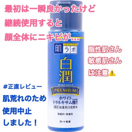 白潤プレミアム薬用浸透美白化粧水/肌ラボ/化粧水を使ったクチコミ(1枚目)