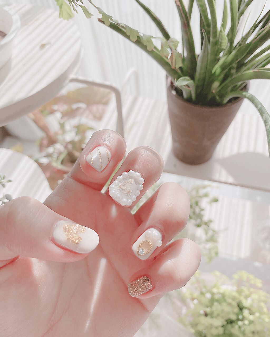 ネイルパーツ/セリア/ネイルチップ・パーツを使ったクチコミ（2枚目）