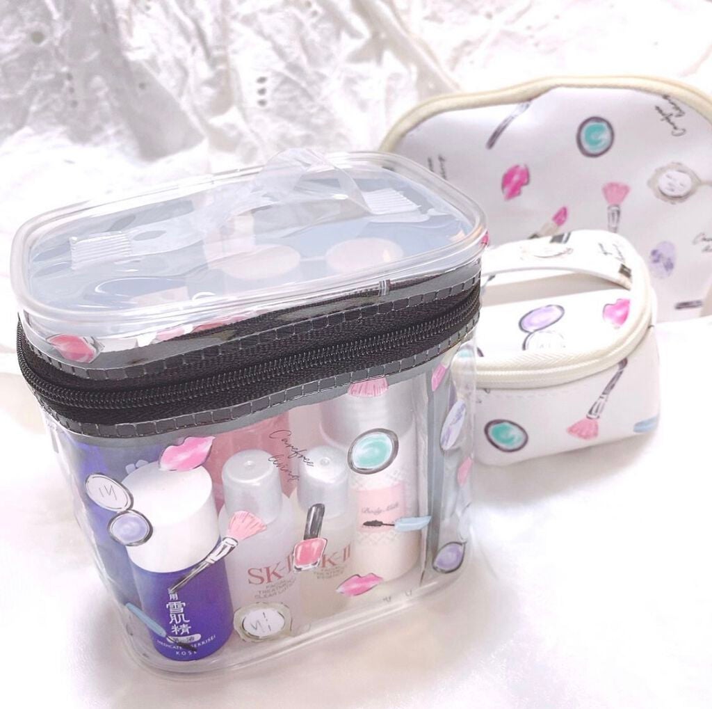 コスメ柄ポーチ/キャンドゥ/化粧ポーチを使ったクチコミ(3枚目)