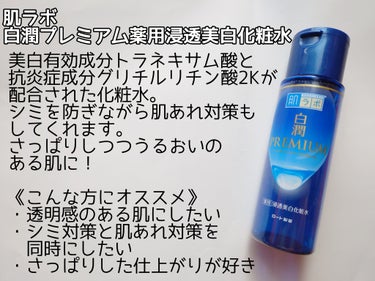 白潤プレミアム薬用浸透美白化粧水/肌ラボ/化粧水を使ったクチコミ（2枚目）