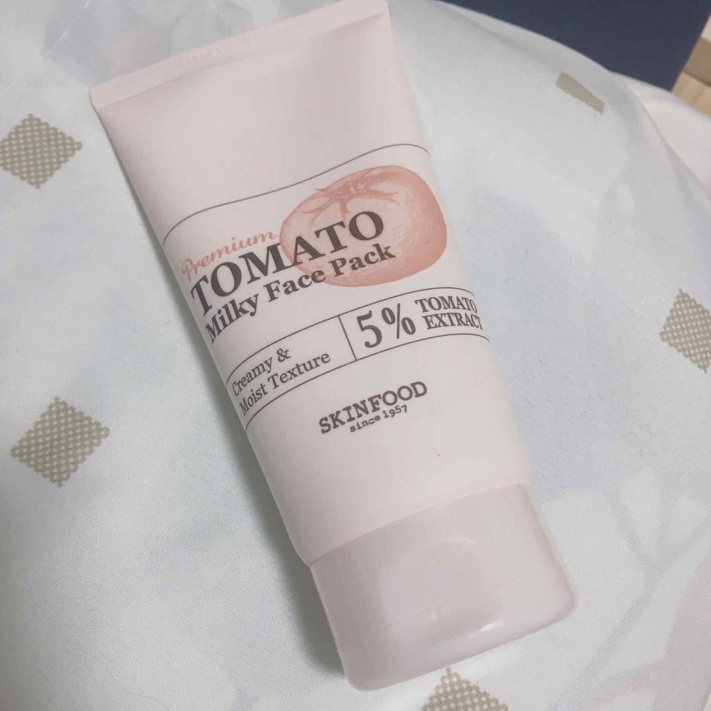 プレミアムトマト ミルキーフェイスパック/SKINFOOD/洗い流すパック・マスクを使ったクチコミ（1枚目）