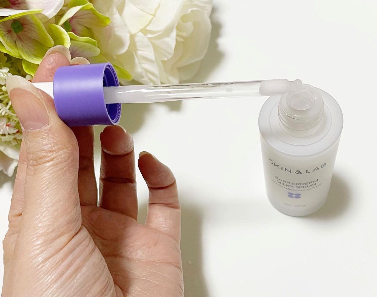 バリアダームミルキーセラム/SKIN&LAB/美容液を使ったクチコミ(2枚目)