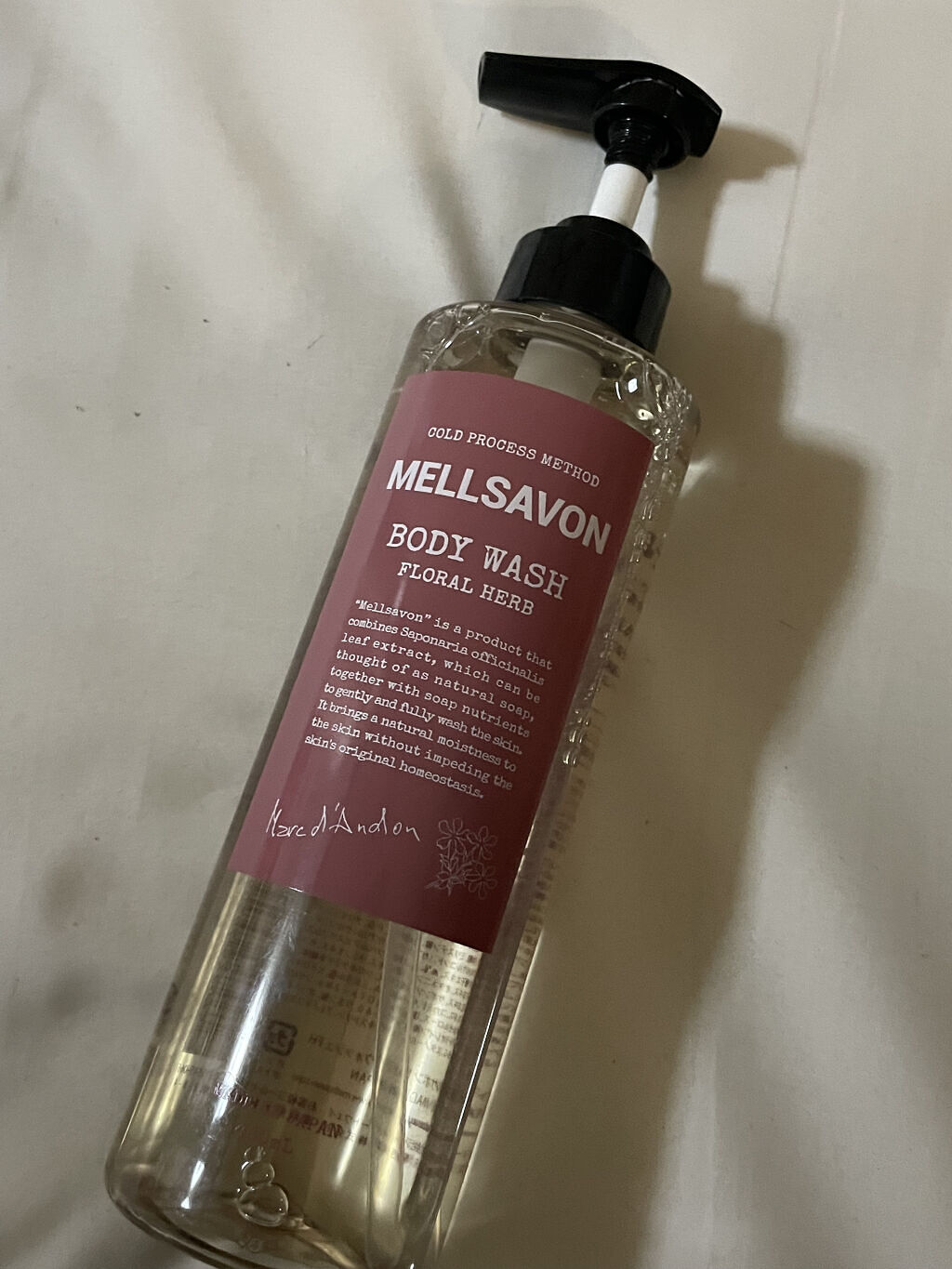 ボディウォッシュ フローラルハーブ/Mellsavon/ボディソープを使ったクチコミ（1枚目）