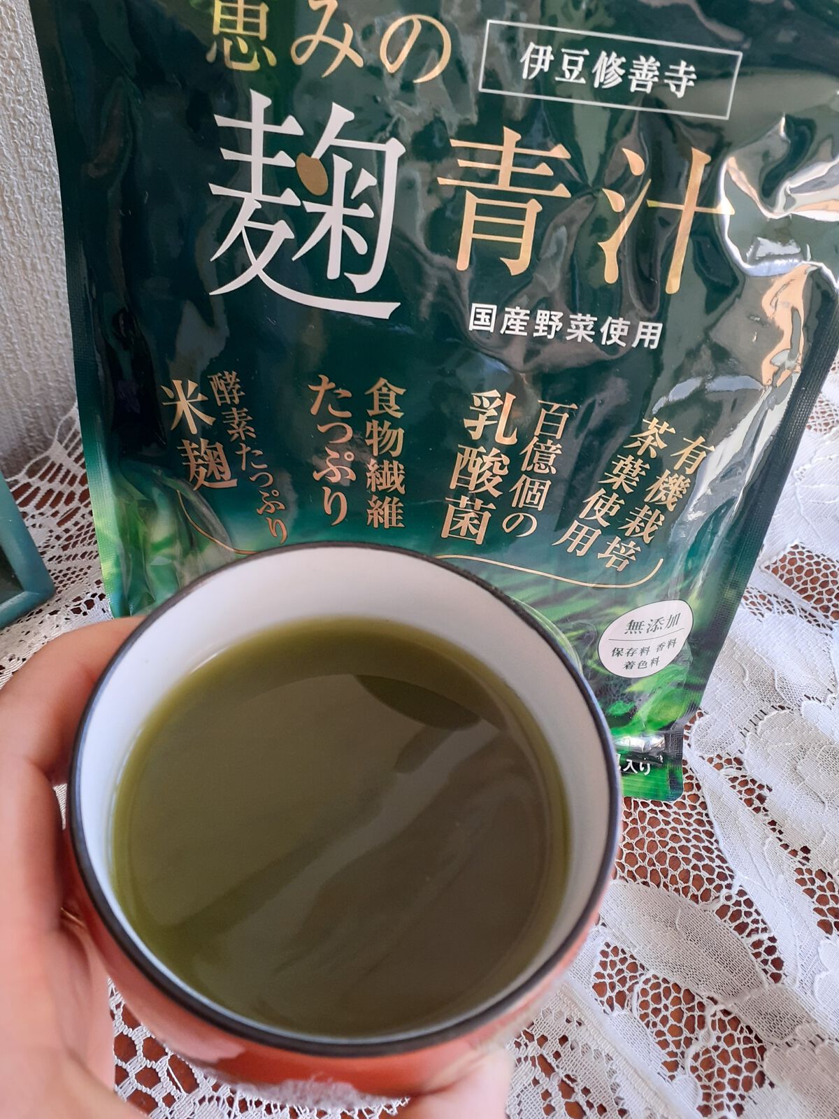 恵みの麹青汁/爽健らぼ/青汁を使ったクチコミ（1枚目）