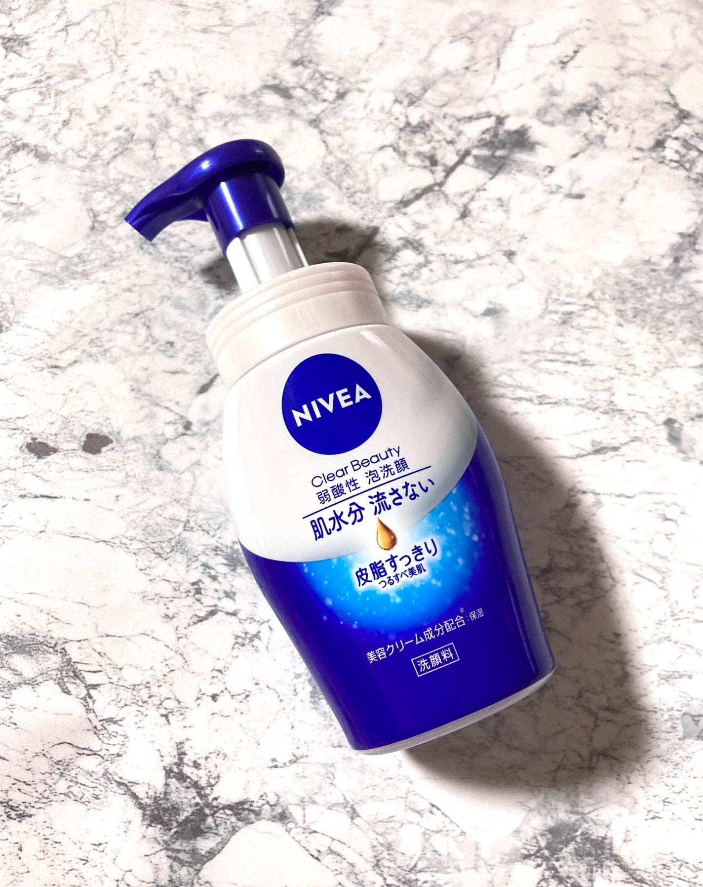 ニベア クリアビューティー弱酸性泡洗顔 皮脂すっきり/ニベア/泡洗顔を使ったクチコミ(1枚目)