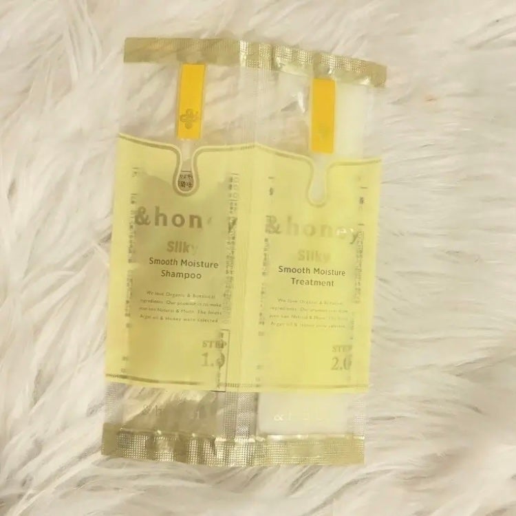 シルキー スムースモイスチャー シャンプー 1.0/ヘアトリートメント 2.0/&honey/市販シャンプーを使ったクチコミ(1枚目)
