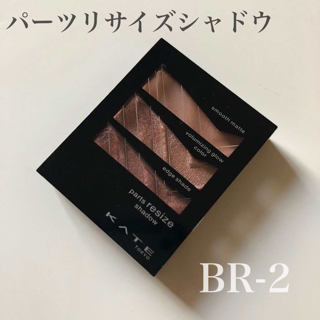 パーツリサイズシャドウ BR-2 ローズブラウン/KATE/アイシャドウパレットを使ったクチコミ（2枚目）
