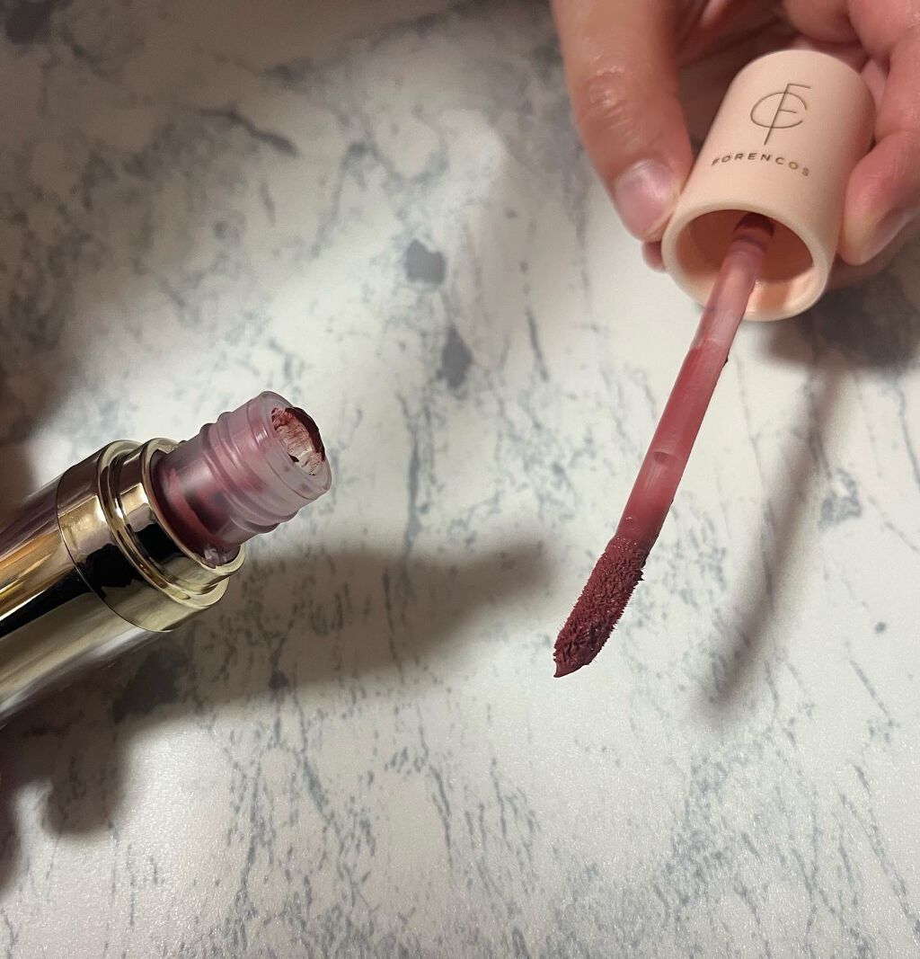 タトゥーベルベットティント/フォレンコス/リップティントを使ったクチコミ(5枚目)