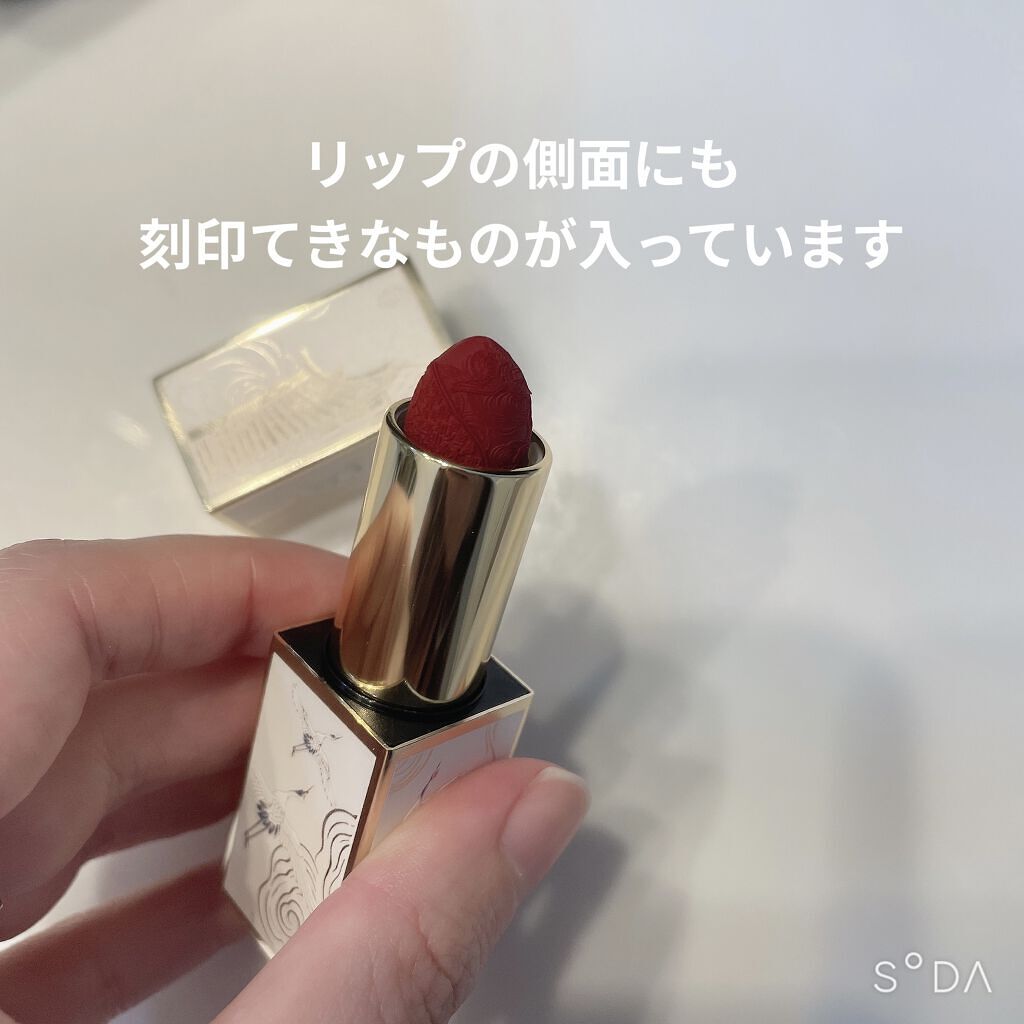 Dreamworld Carving Lipstick/CATKIN/口紅を使ったクチコミ（3枚目）