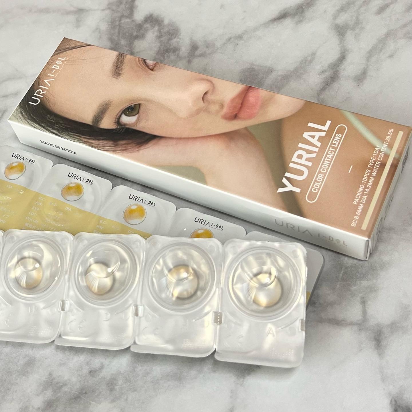 YURIAL 1DAY/URIA i-DOL/ワンデー（１DAY）カラコンを使ったクチコミ（2枚目）