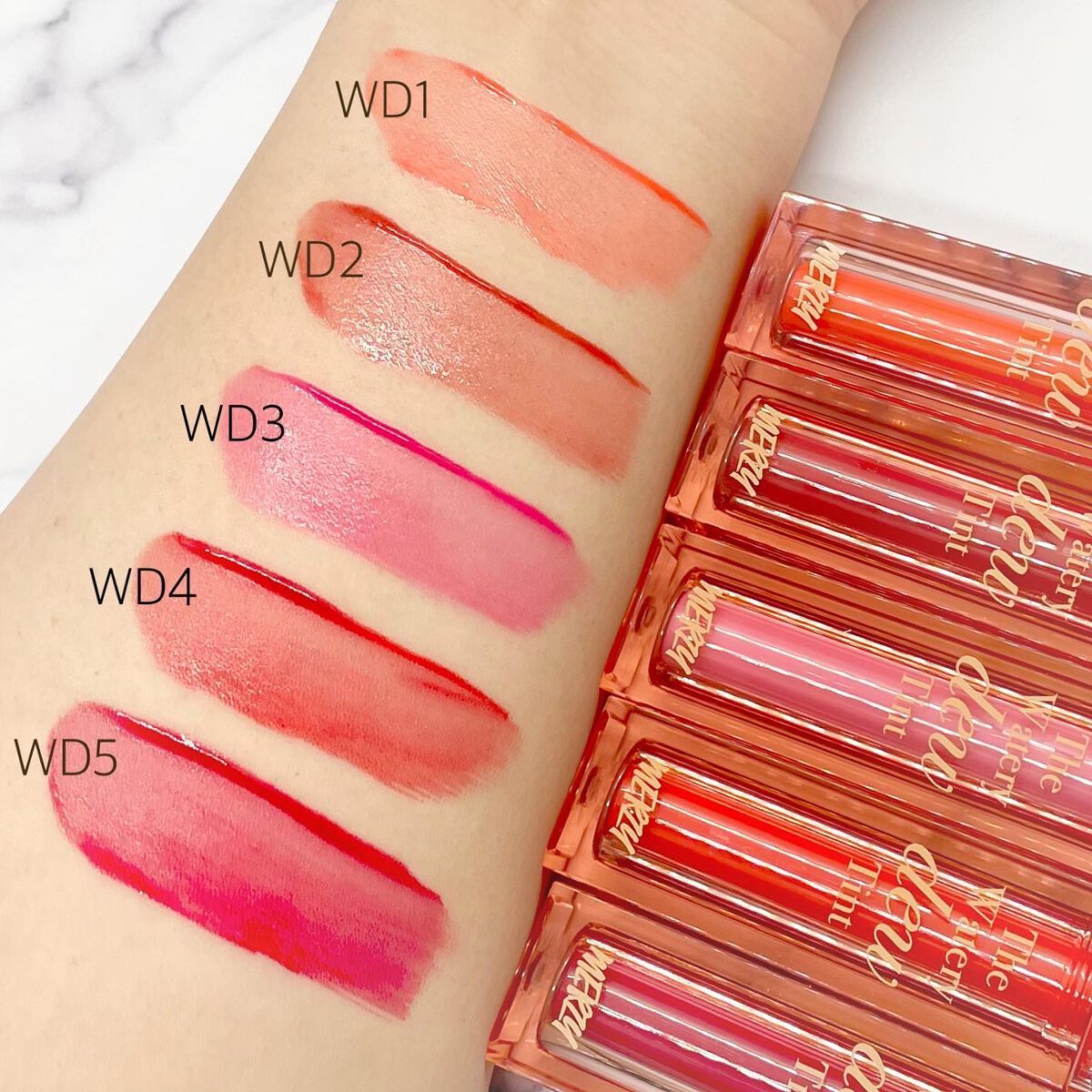 ザ ウォータリーデューティント/MERZY/リップティントを使ったクチコミ（3枚目）