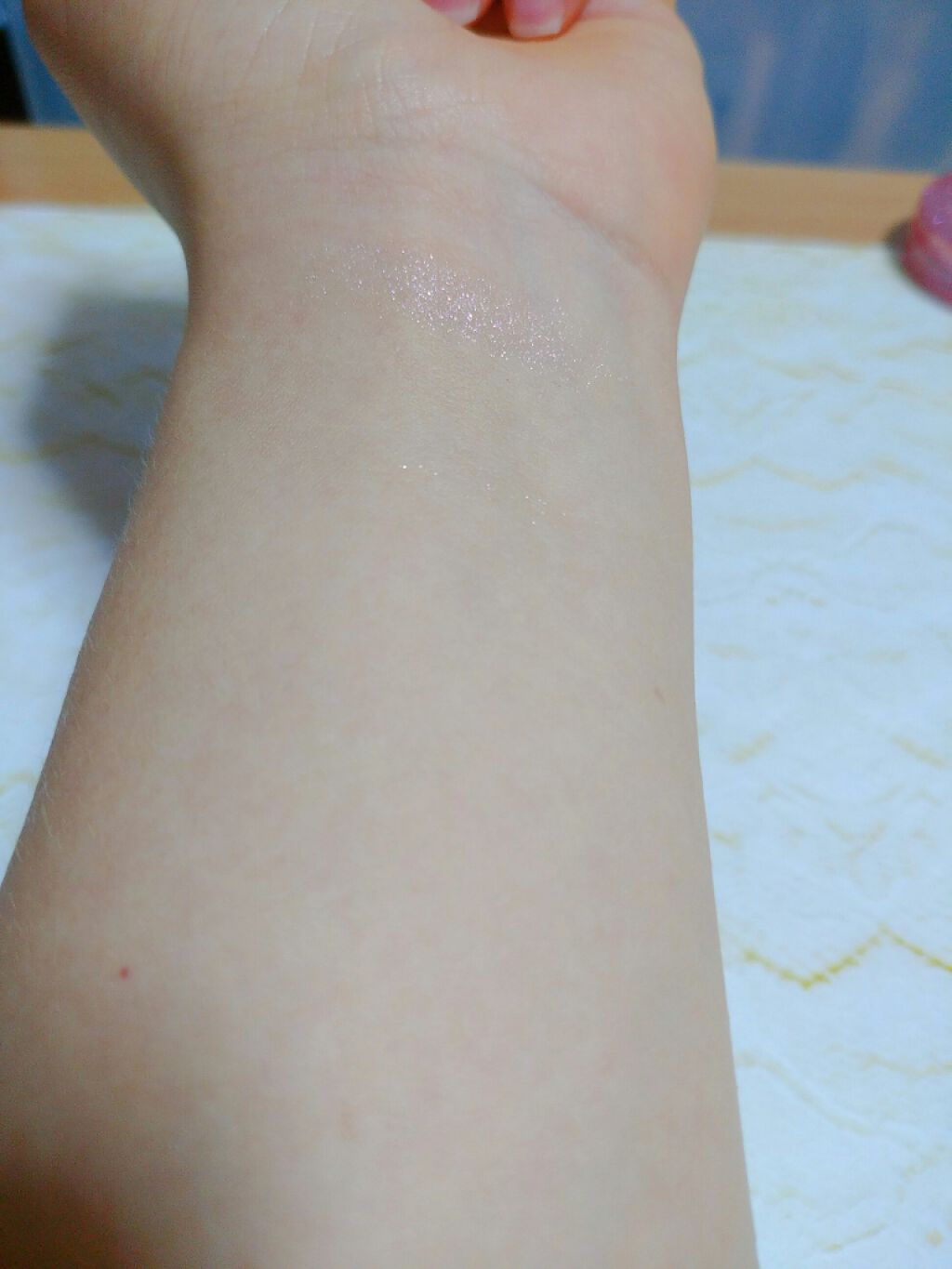 ピンクスノウボール ハイライター/AMUSE/パウダーハイライトを使ったクチコミ（2枚目）