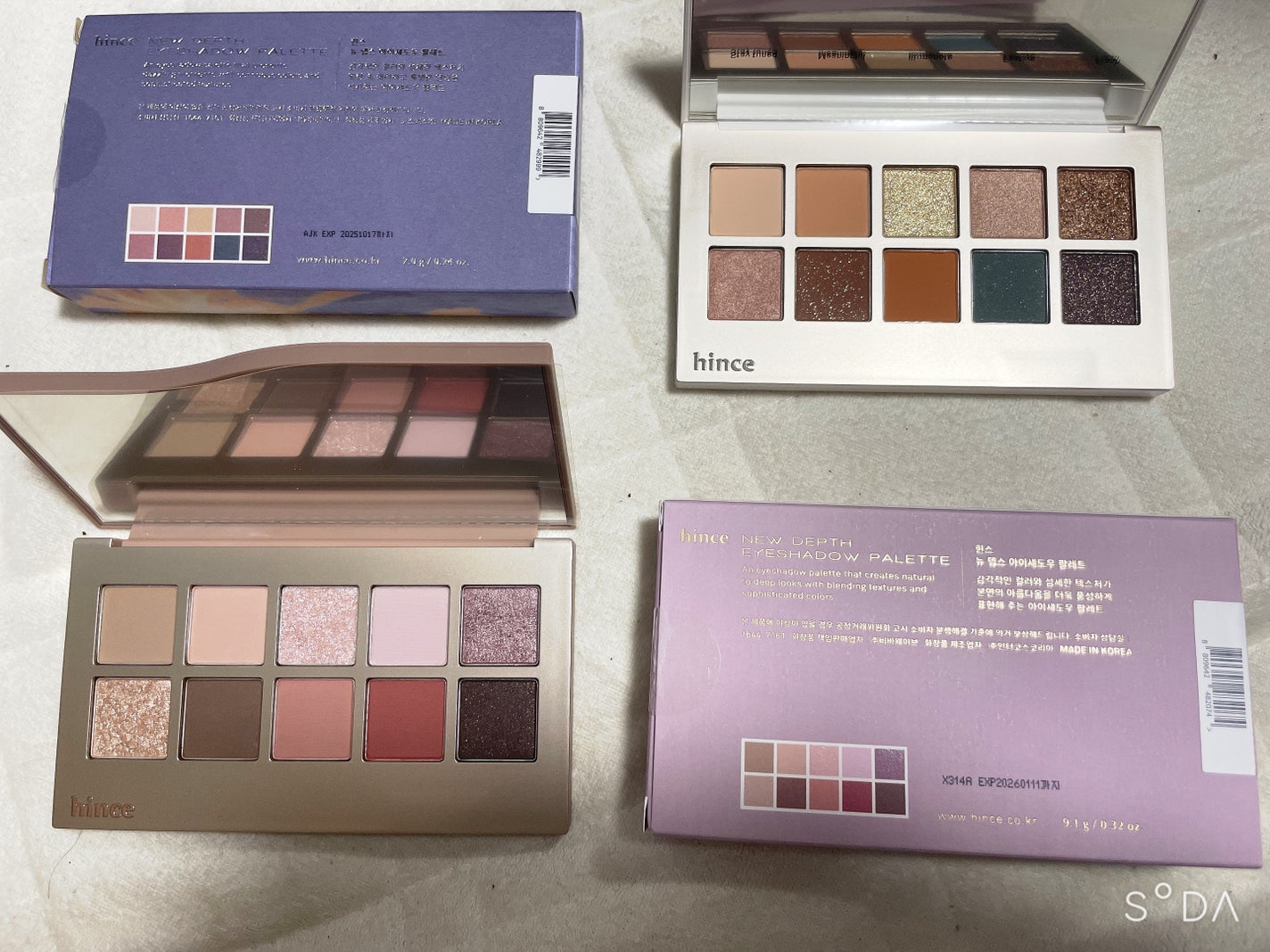 ニューデップスアイシャドウパレット/hince/アイシャドウパレットを使ったクチコミ(1枚目)