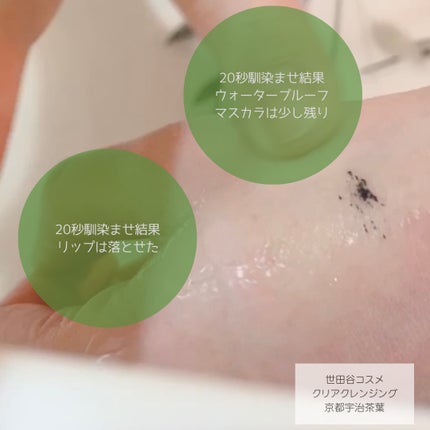 クリアクレンジング 京都宇治茶葉/世田谷コスメ/クレンジングジェルを使ったクチコミ(3枚目)