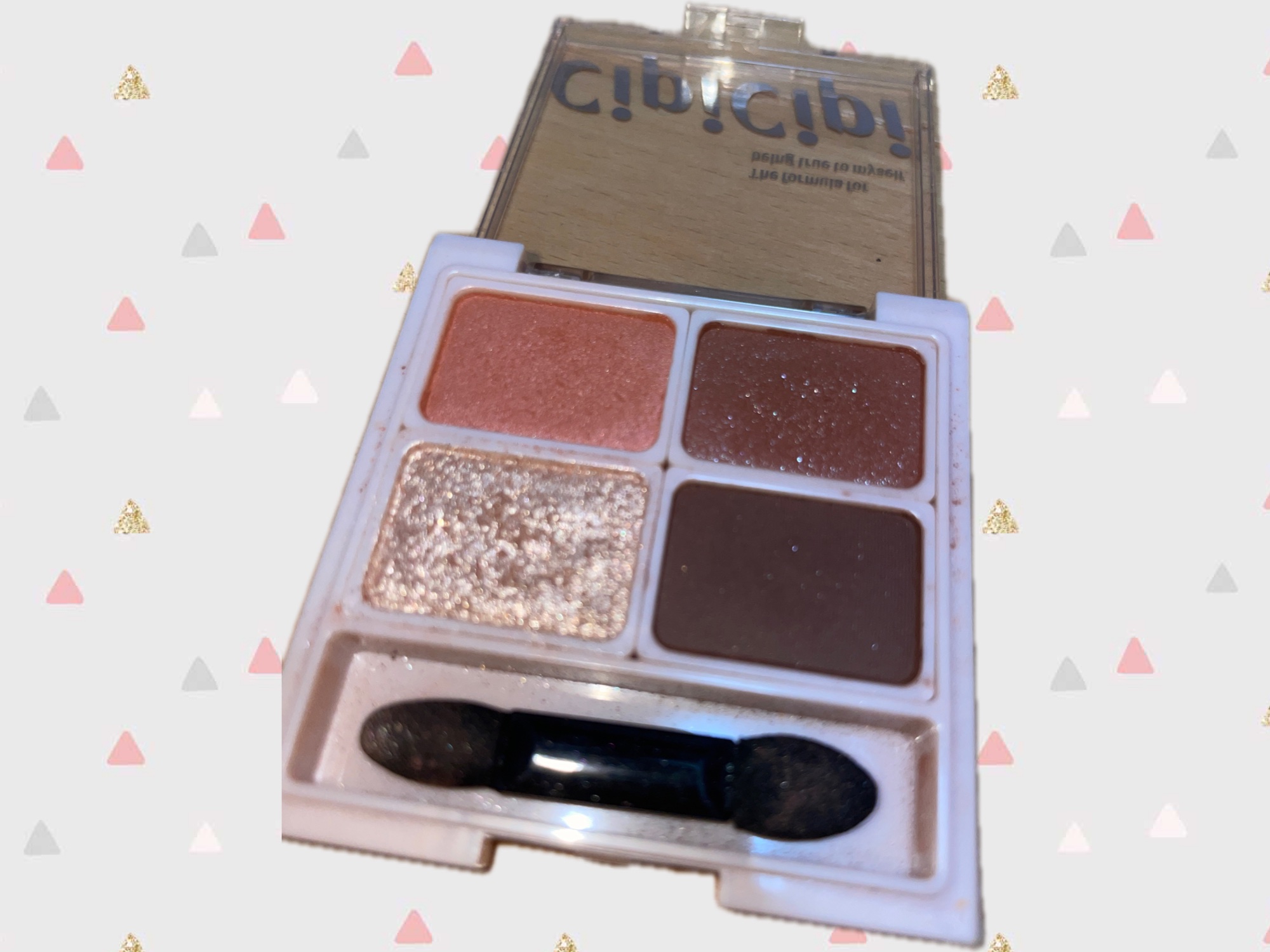 ドレッシーシャドウ 01 ローズバーガンディ/CipiCipi/アイシャドウパレットを使ったクチコミ（1枚目）